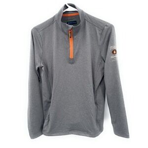 William Murray Tito's Handmade Vodka Golf Quarter Zip Pullover Gray Mens Medium